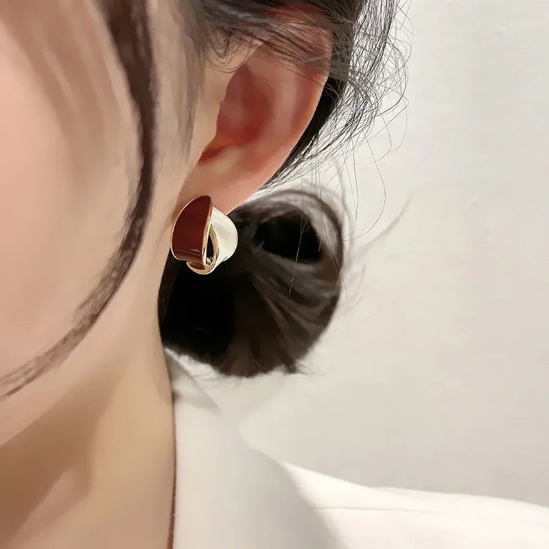 Sculpted Arc Studs