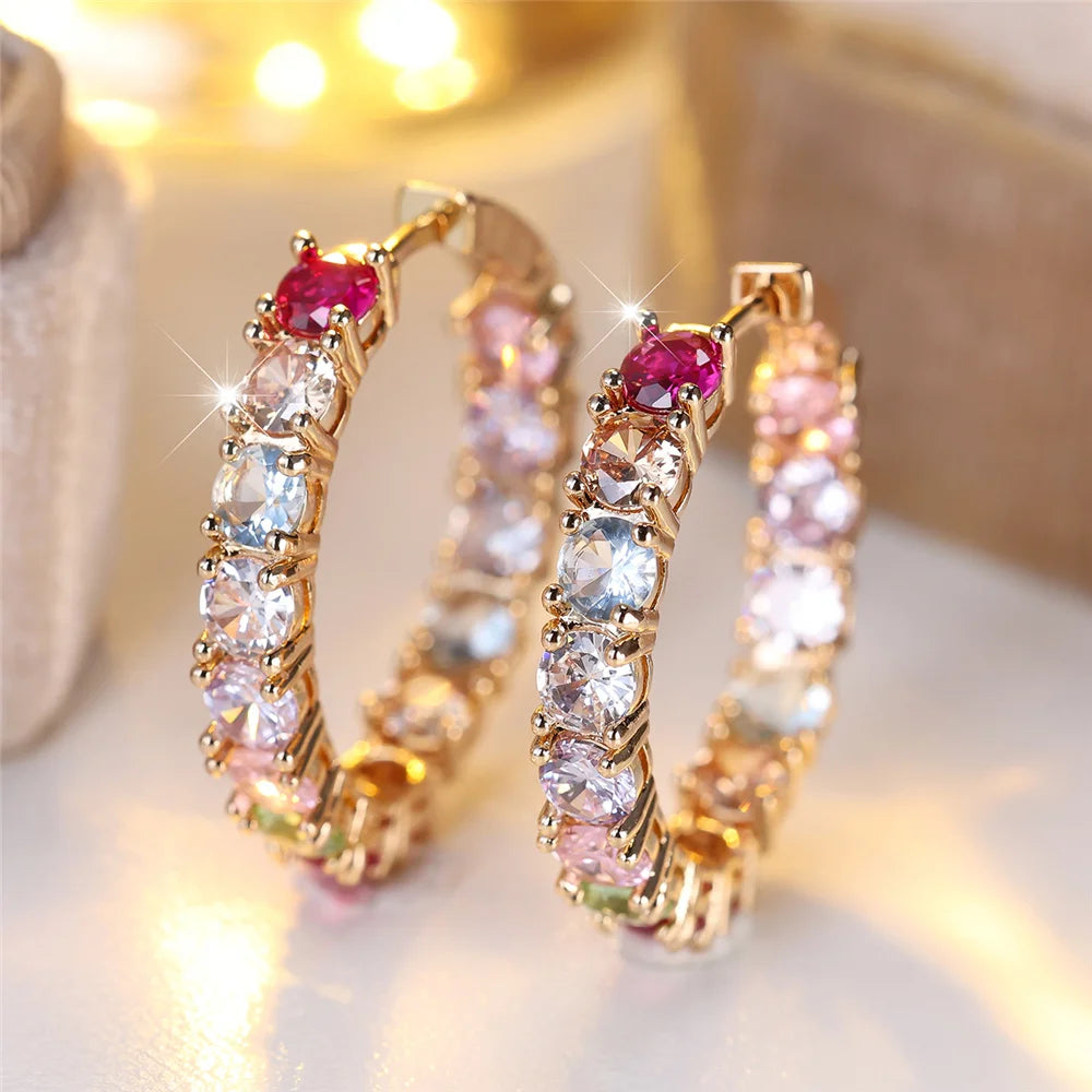 Prism Huggie Hoop Earrings