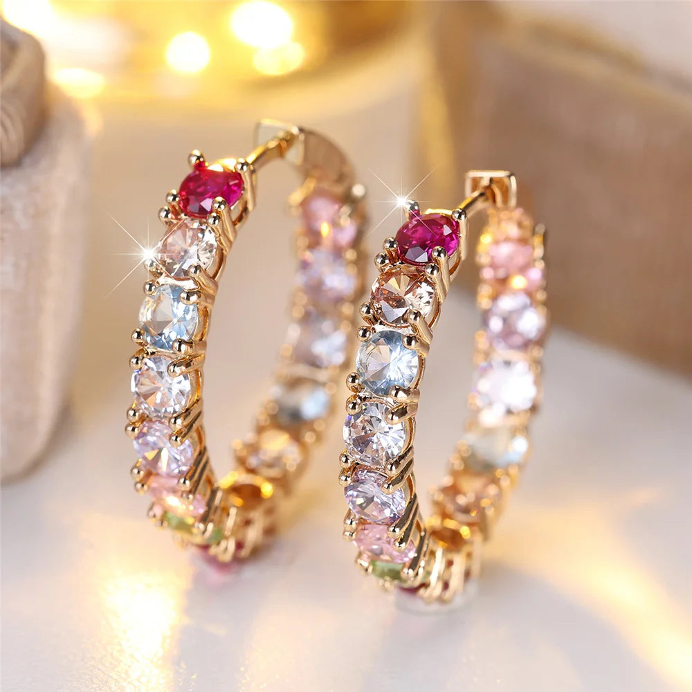 Prism Huggie Hoop Earrings