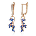 Sapphire Vine Drop Earrings