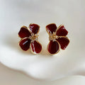 Crimson Petal Studs