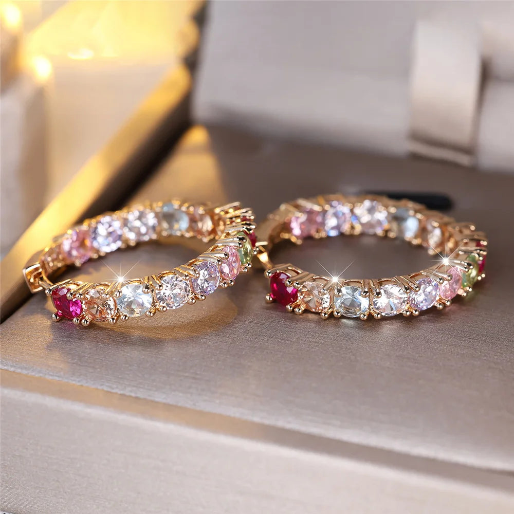 Prism Huggie Hoop Earrings